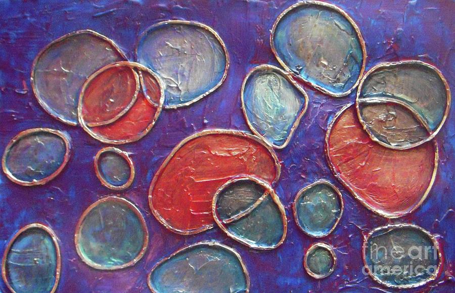 Happy Bubbles Painting by Vesna Antic