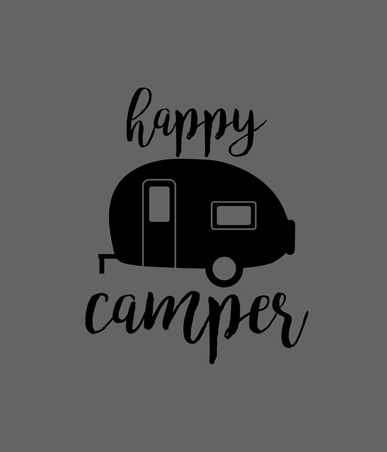 Happy Camper Digital Art by Angela Kraeske - Fine Art America