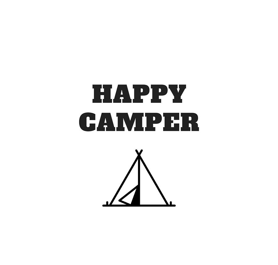 Camping Digital Art - Happy Camper by Rosemary Nagorner