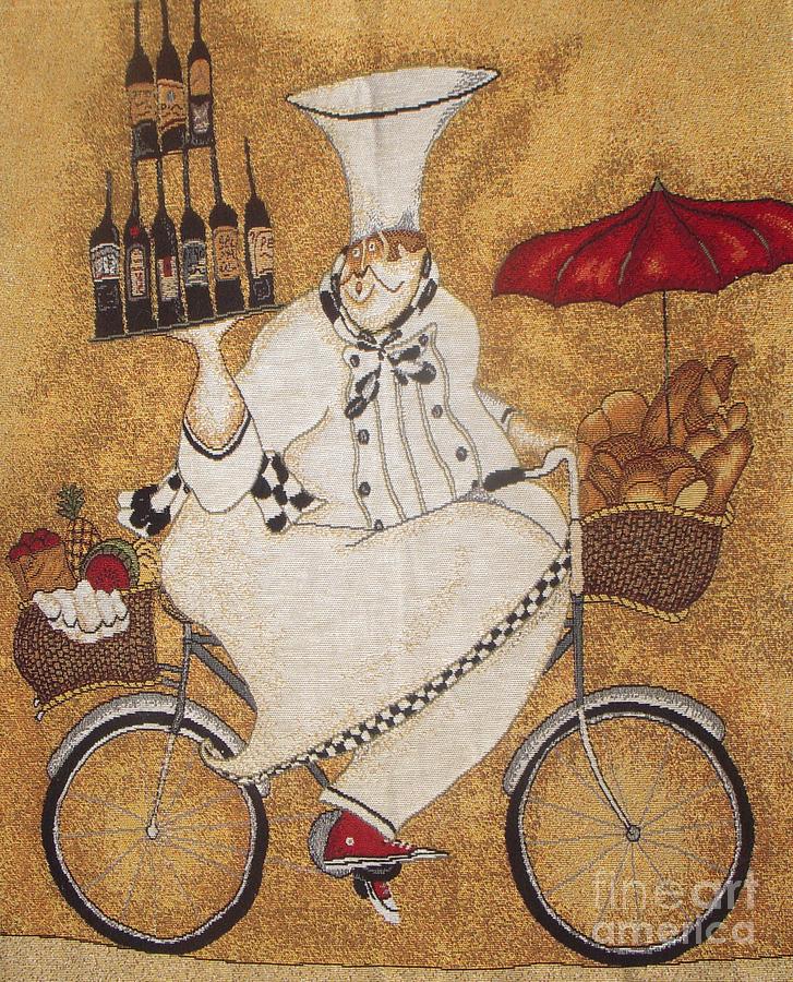 Happy Chef On The Bike Photograph By Vesna Antic