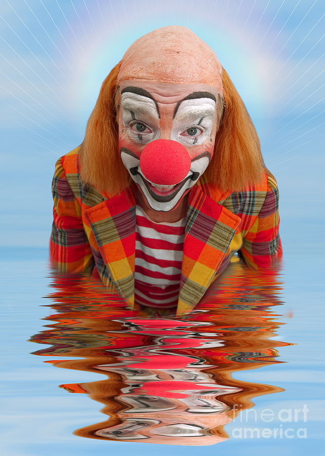 Happy Clown A173323 5x7 Photograph by Rolf Bertram