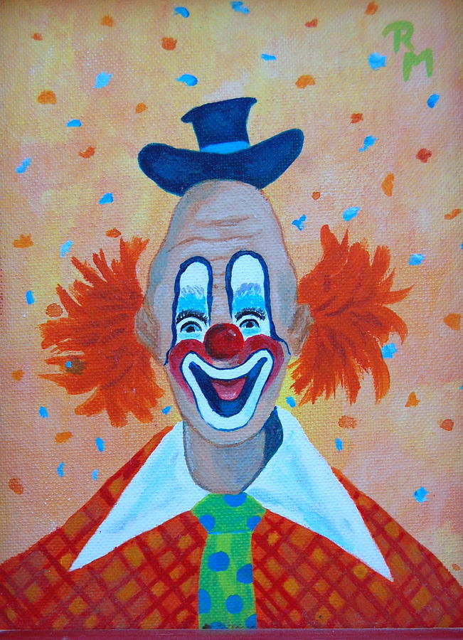 happy clown drawings