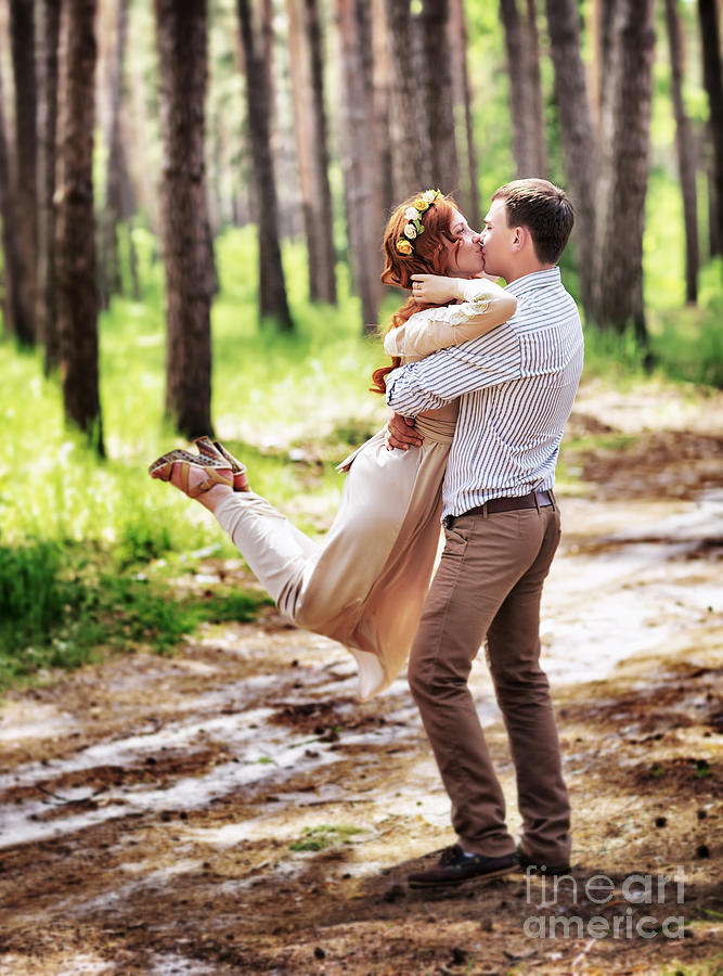 Happy Couple In The Forest Photograph By Anna Om Pixels
