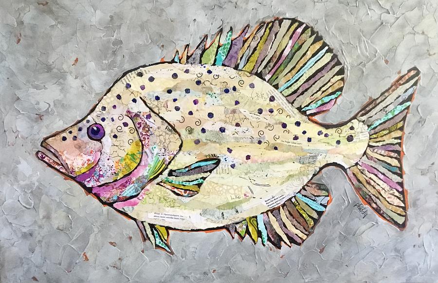 Happy Crappie Painting by Phiddy Webb