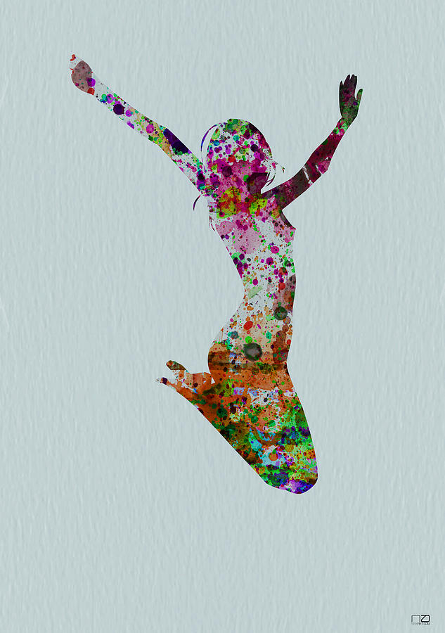 Ballerina Painting - Happy dance by Naxart Studio