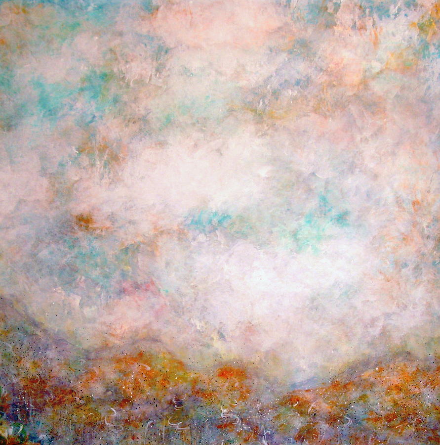 Happy Dancing Clouds Painting by Natalie Holland