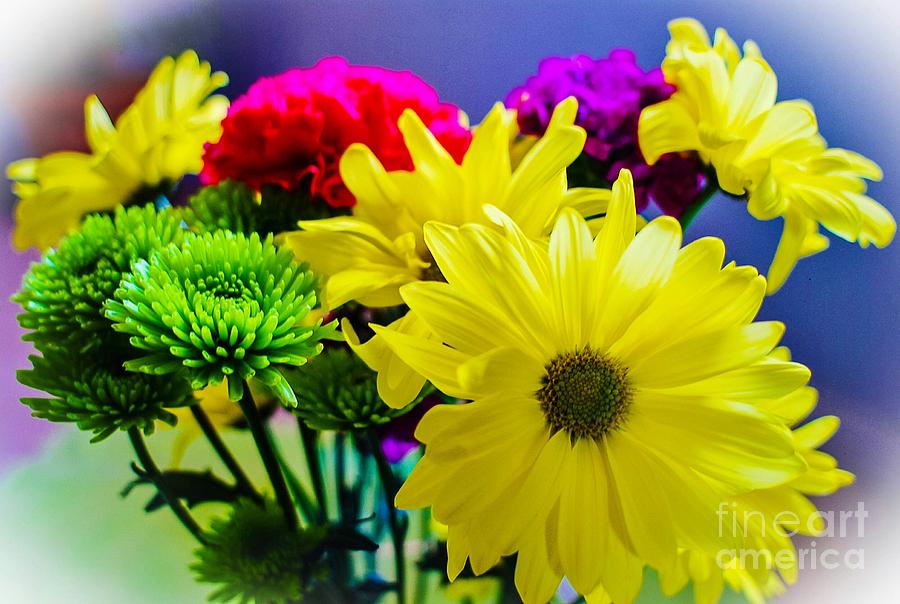 Happy Day Flowers Photograph by Angela J Wright