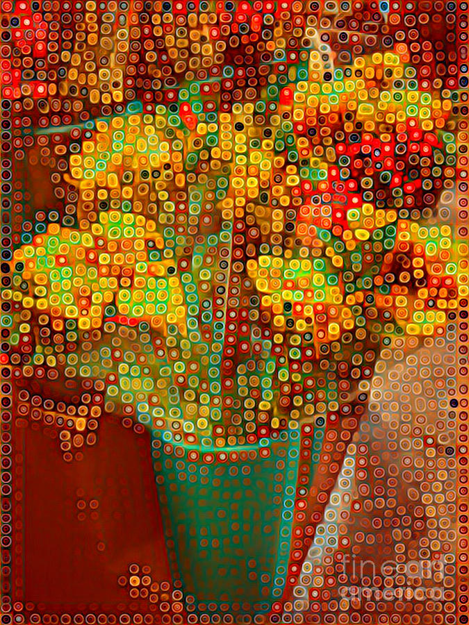 Happy Dots - Bouquet in the Abstract Photograph by Miriam Danar