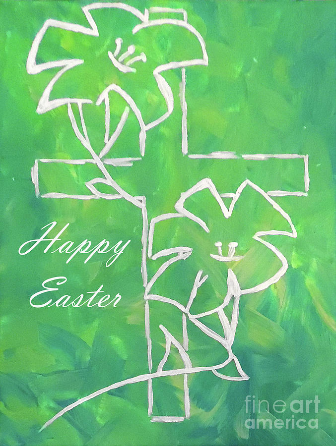 Easter Greetings Painting by Jilian Cramb - AMothersFineArt