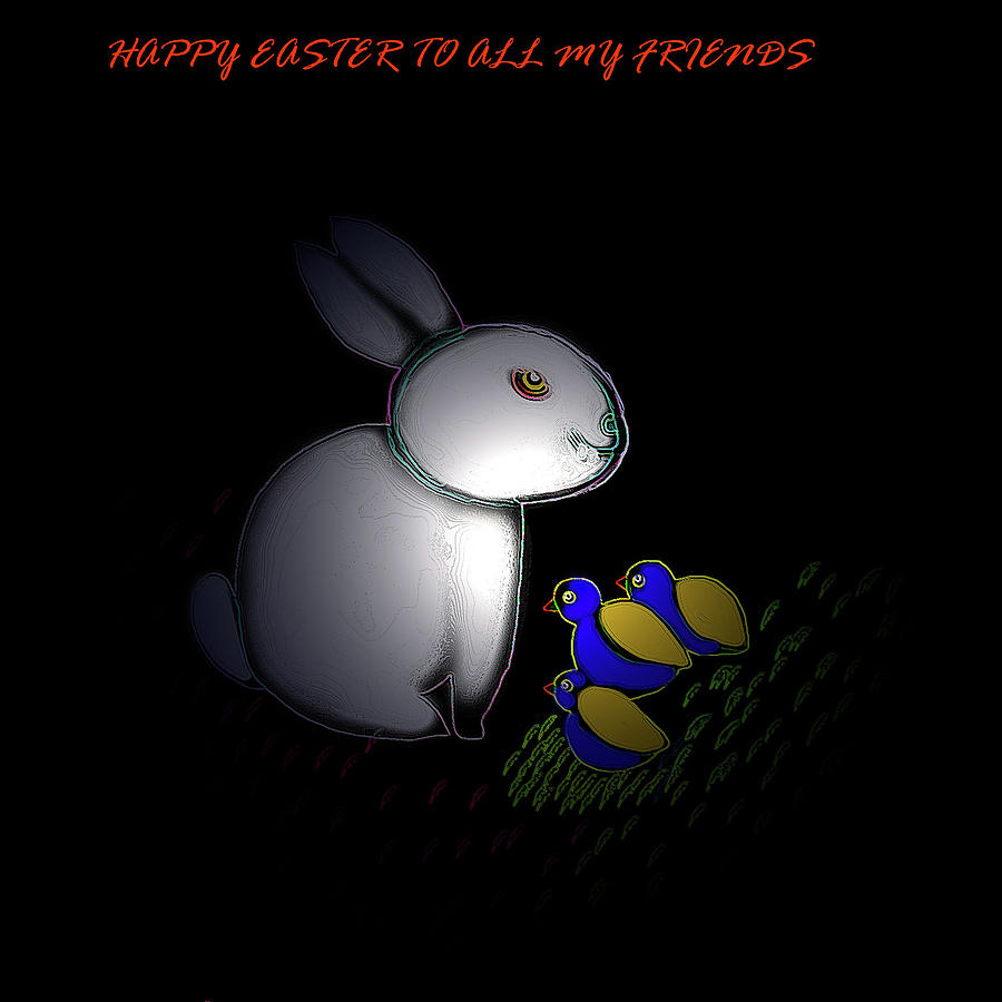 Happy Easter Digital Art by Latha Gokuldas Panicker