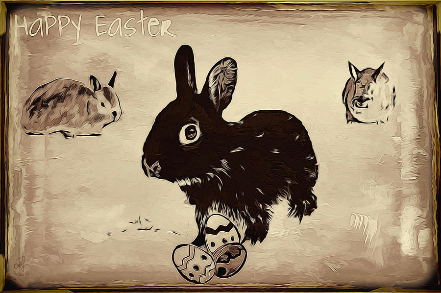 Happy Easter Digital Art by Pennie McCracken