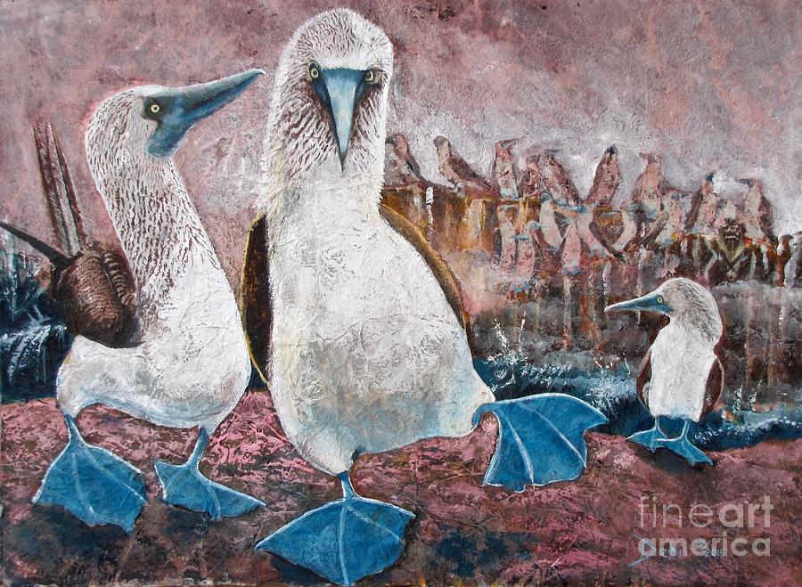 Wildlife Painting - Happy Feet by Debi Bond