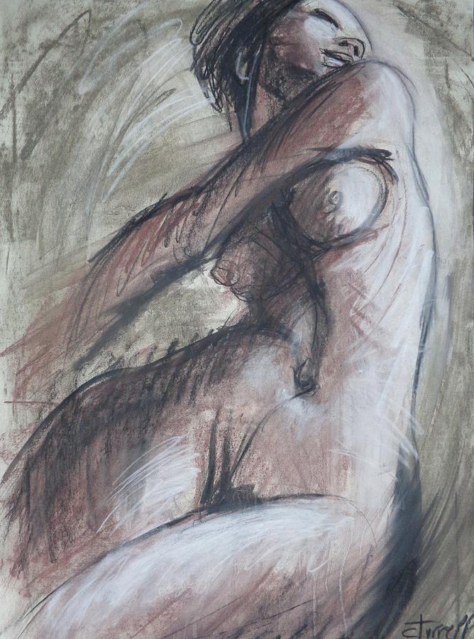 Happy Painting - Happy - Female Nude by Carmen Tyrrell