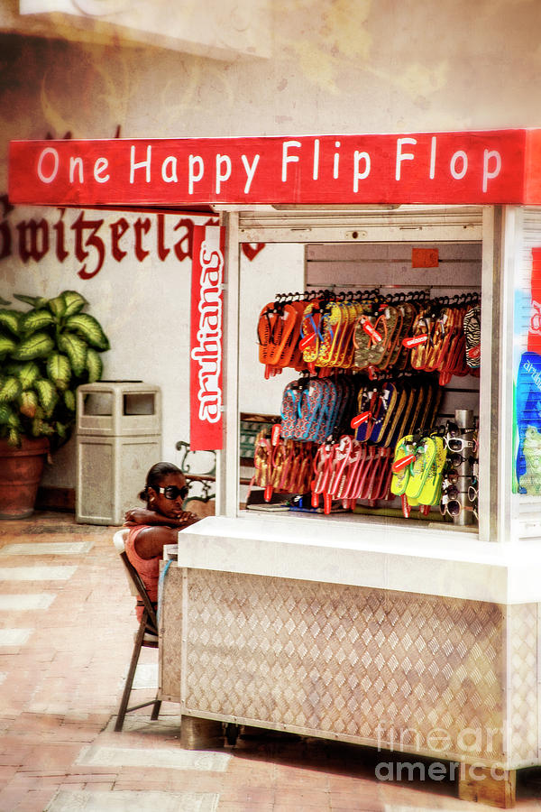Happy Flip Flop Photograph by Kathy Strauss