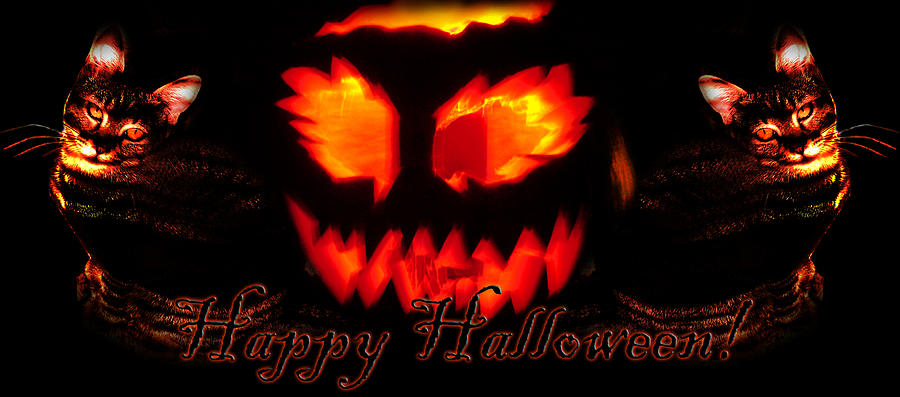 Happy Halloween Digital Art by Nick Gustafson