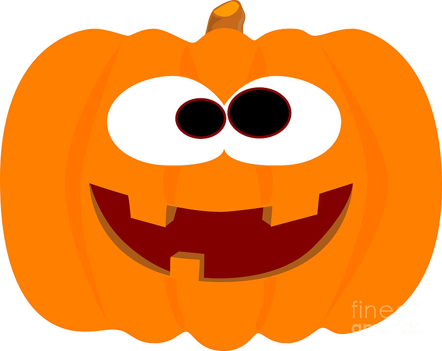 Happy Halloween Pumpkin. Digital Art by Bigalbaloo Stock