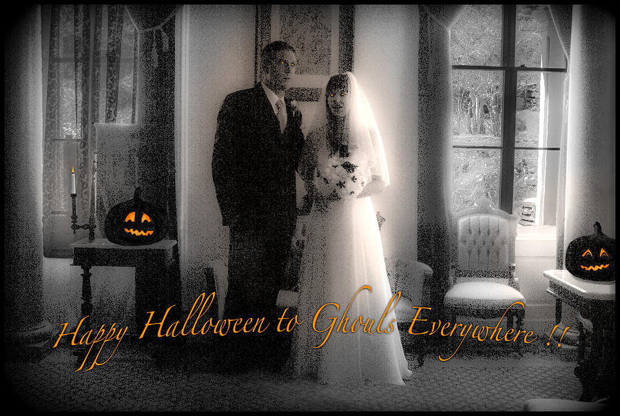 Halloween Photograph - Happy Halloween to Ghouls by Bonnie Follett