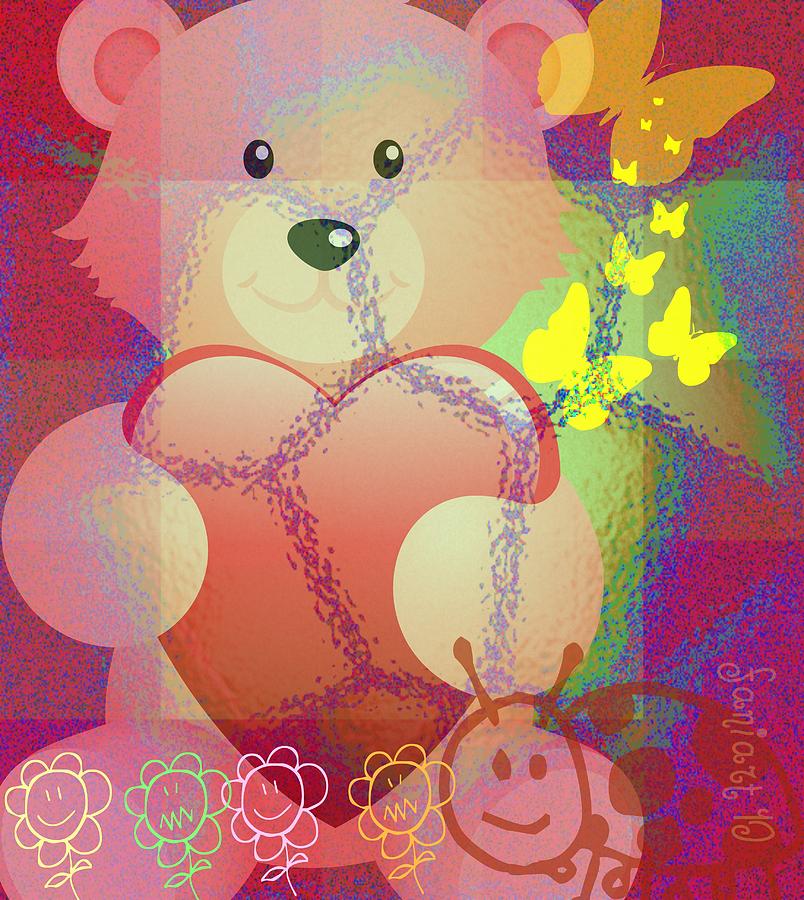 Happy Heart For All Kids Digital Art by Fania Simon