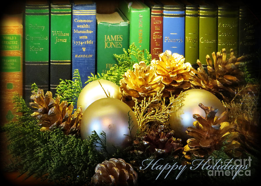 Happy Holidays Books Photograph by Dawn Gari