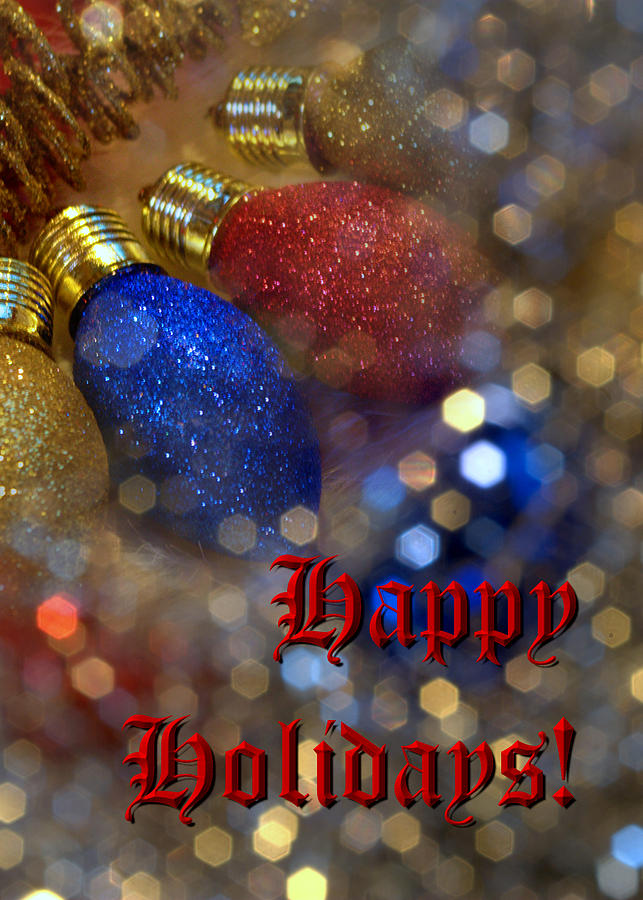 Happy Holidays Card 03 Photograph by Karen Musick
