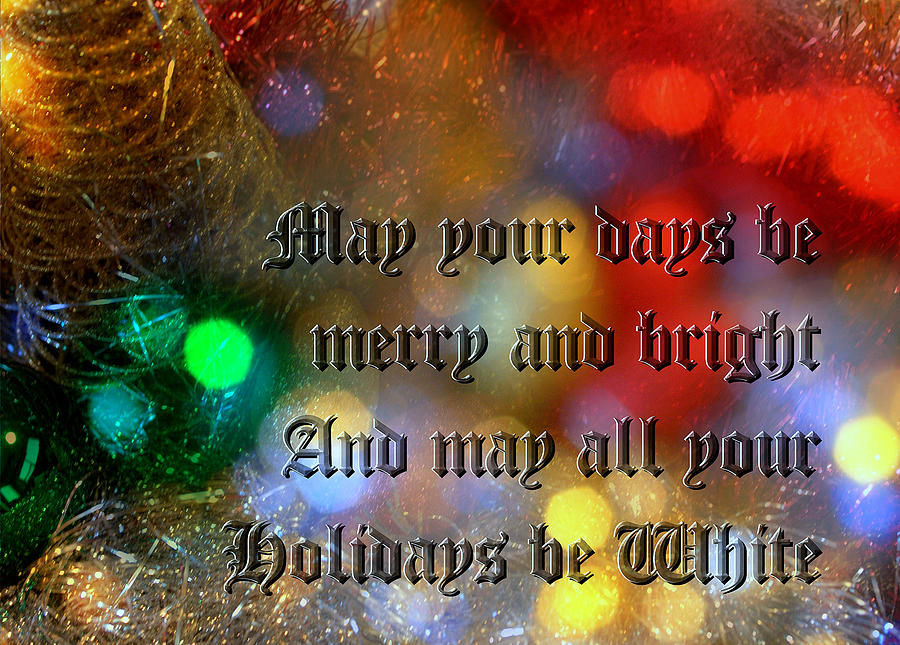 Happy Holidays Card 04 Photograph by Karen Musick