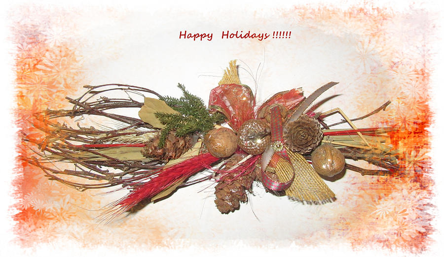 Happy  holidays card Photograph by Vesna Martinjak