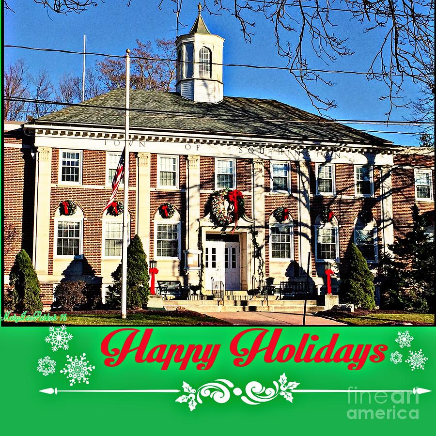 Happy holidays  From Southington,Conn Mixed Media by MaryLee Parker