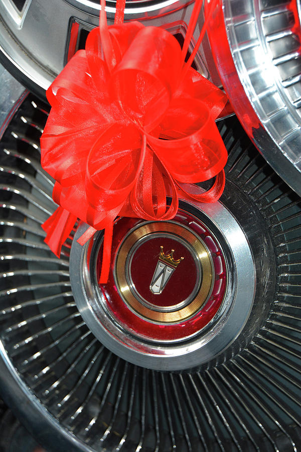 Happy Holidays Hubcap Photograph by Mike Martin