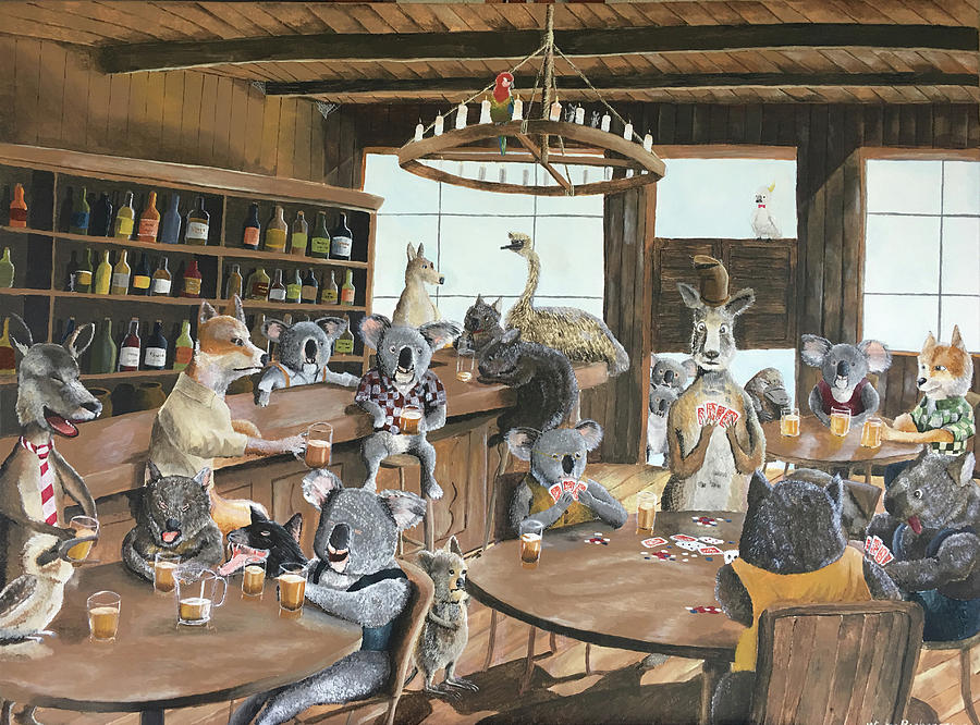 Happy Hour Painting by Winton Bochanowicz