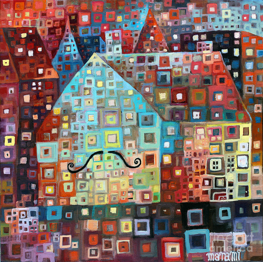 Happy House Painting by Manami Lingerfelt