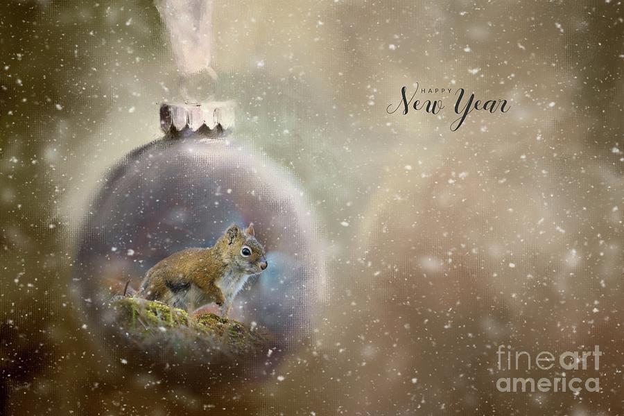 Happy New Year Greeting Card Photograph by Eva Lechner