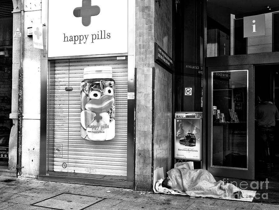 Happy Pills in Barcelona Photograph by John Rizzuto