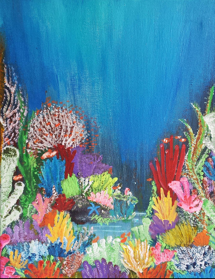 Happy Reef Painting by Christina Marie - Fine Art America