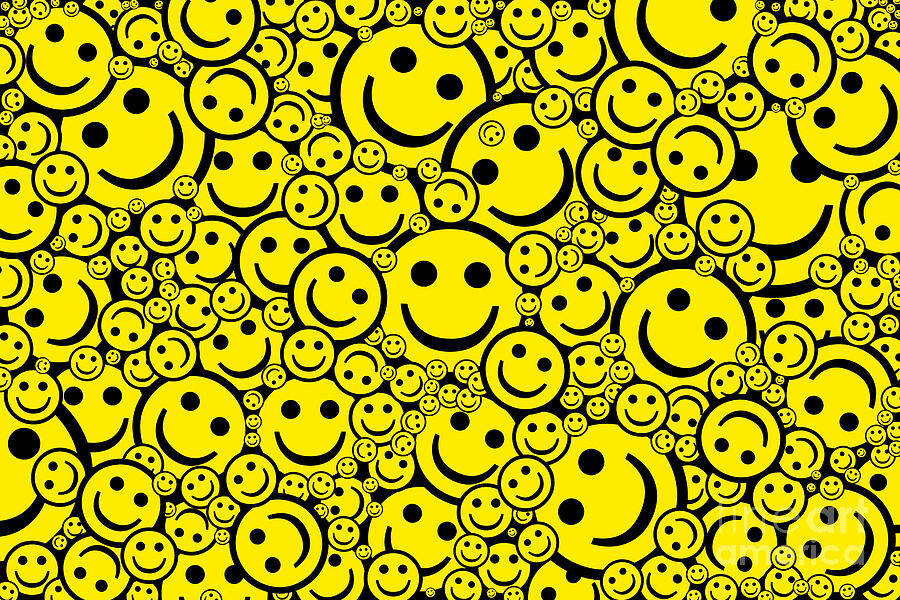 Abstract Photograph - Happy Smiley Faces by Tim Gainey