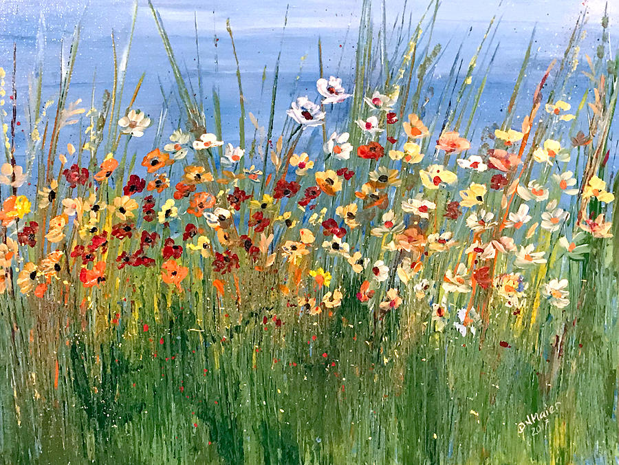 Happy Painting - Happy Summer Field by Dorothy Maier