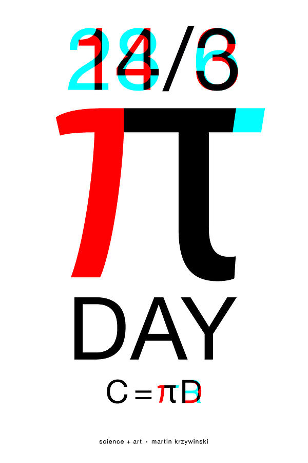 Pi Digital Art - Happy Tau and Pi Day by Martin Krzywinski Pi Digital Art - Happy Tau and Pi Day by Martin Krzywinski