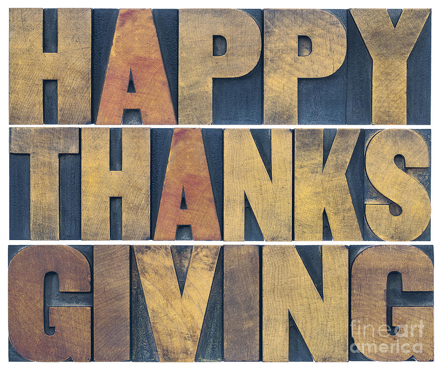Happy Thanksgiving greeting card Photograph by Marek Uliasz