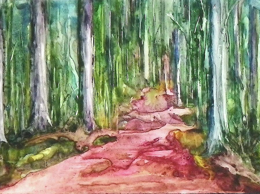 Happy Trail Painting by Anna Ruzsan