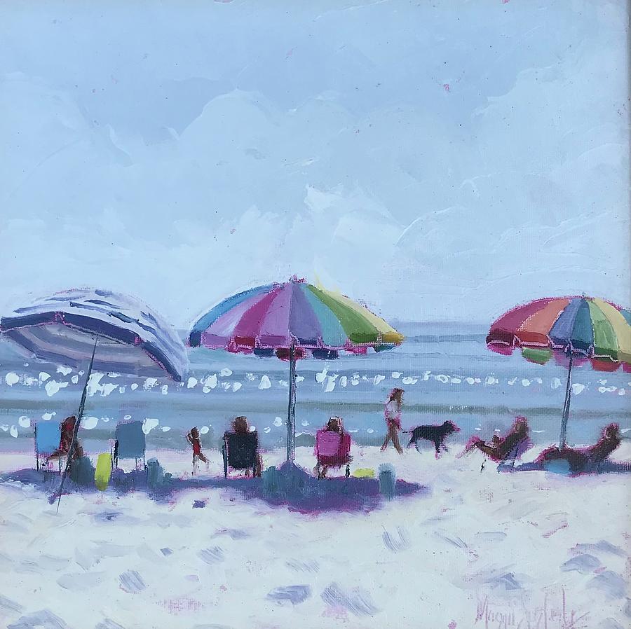 Happy Umbrellas Painting by Maggii Sarfaty