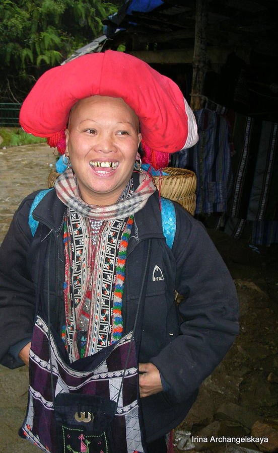 Happy woman from Sa Pa North Vietnam Photograph by Irina ArchAngelSkaya