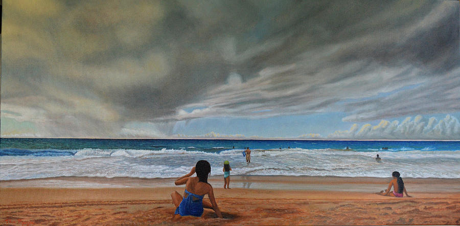 Hapuna Beach Painting by Thu Nguyen