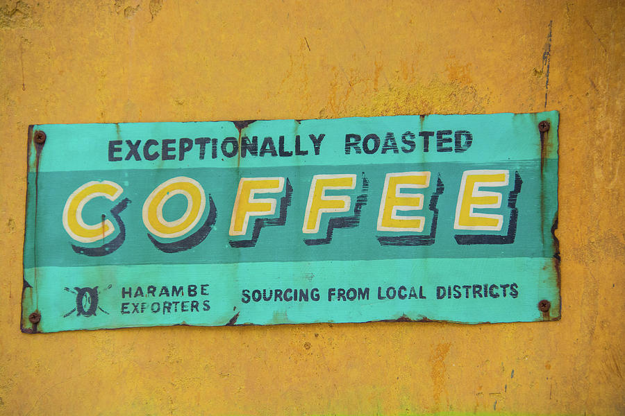 Harambe Coffee Sign Photograph by Pamela Williams