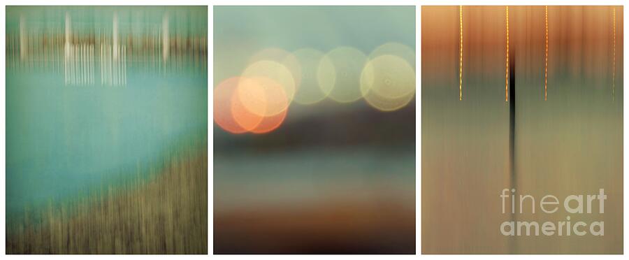 Harbor Abstracts Triptych Photograph by Patricia Strand