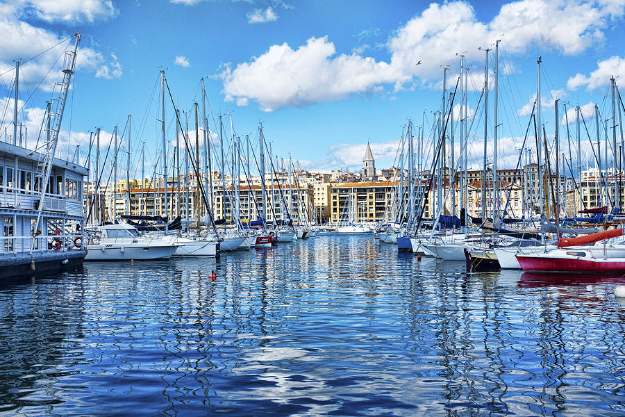 Harbor at Marseille Photograph by Hugh Smith