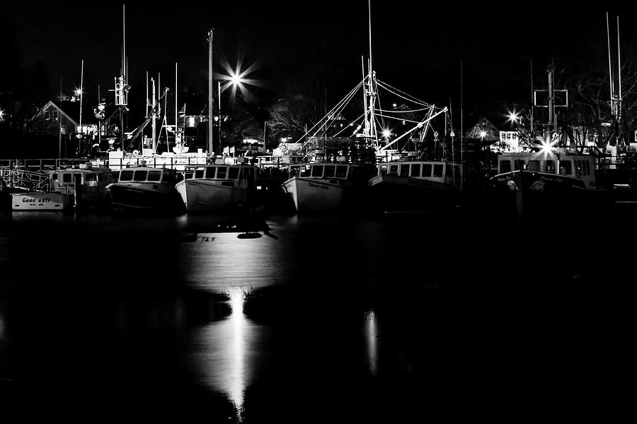 Harbor at Night Photograph by Natalie Rotman Cote