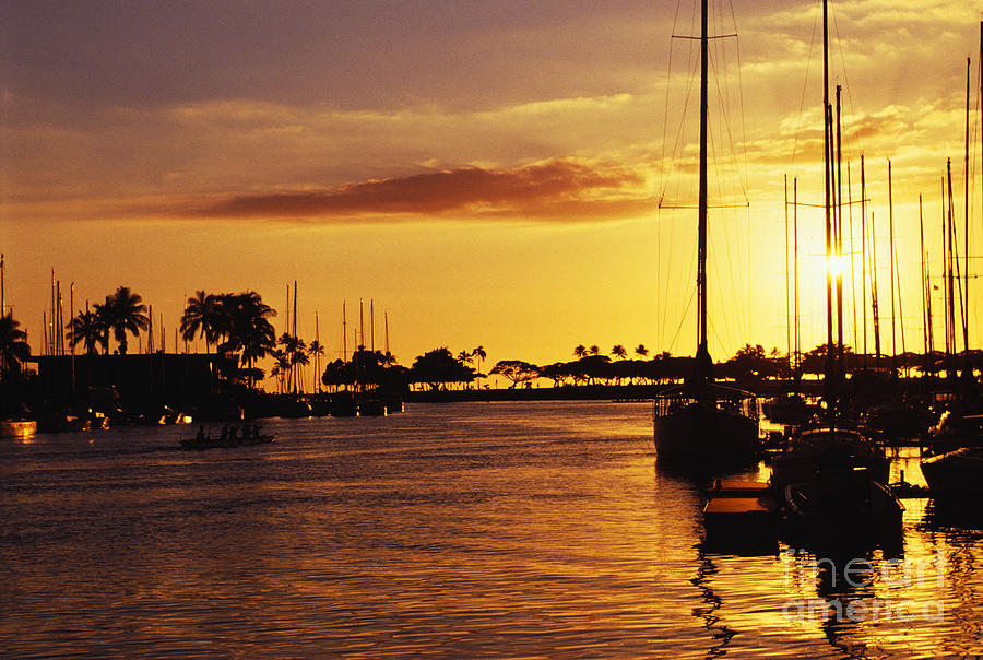 Harbor At Sunset Photograph by Bob Abraham - Printscapes