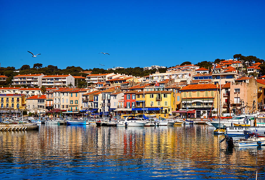Harbor at the town of Casis provence in summer sunny day Photograph by ...
