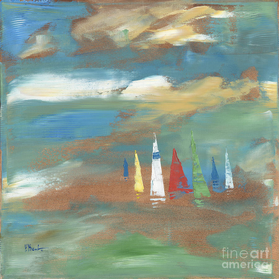 Boat Painting - Harbor Boats II by Paul Brent