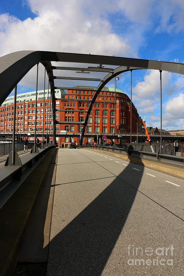 Harbor City Bridge Hamburg Photograph by Christiane Schulze Art And Photography