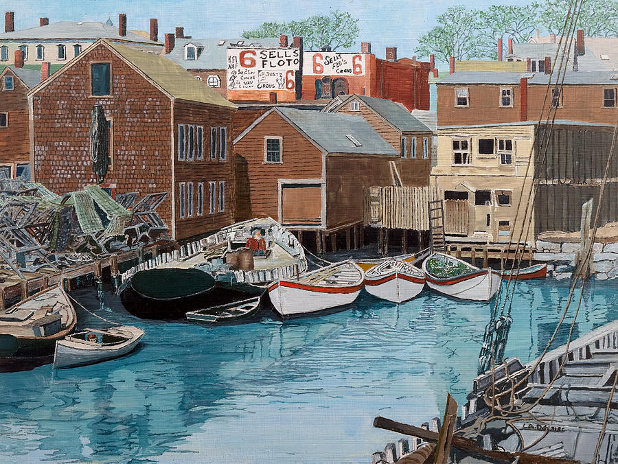 Gloucester Painting - Harbor Cove by Laurence Dahlmer